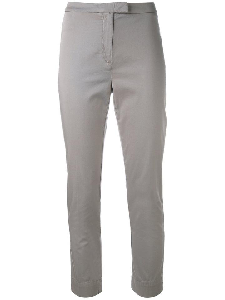 Eleventy - Super Skinny Cropped Trousers - Women - Cotton/spandex/elastane - 25, Nude/neutrals, Cotton/spandex/elastane