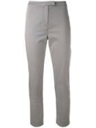 Eleventy - Super Skinny Cropped Trousers - Women - Cotton/spandex/elastane - 25, Nude/neutrals, Cotton/spandex/elastane