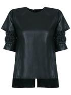 Leather Top - Women - Leather - P, Black, Leather, Andrea Bogosian