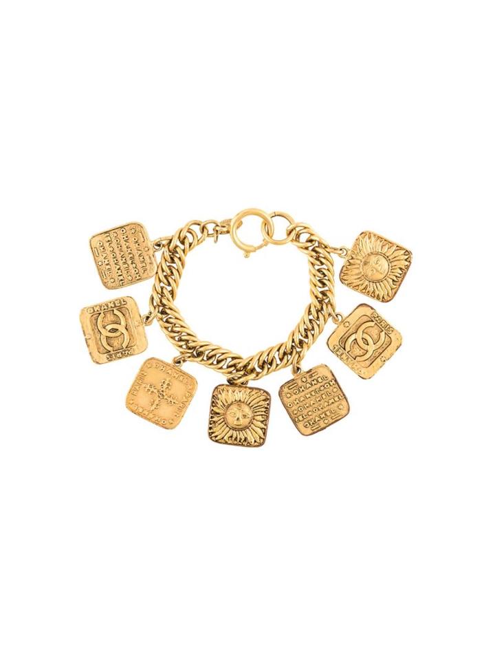 Chanel Vintage Astrology Charm Bracelet, Women's, Gold