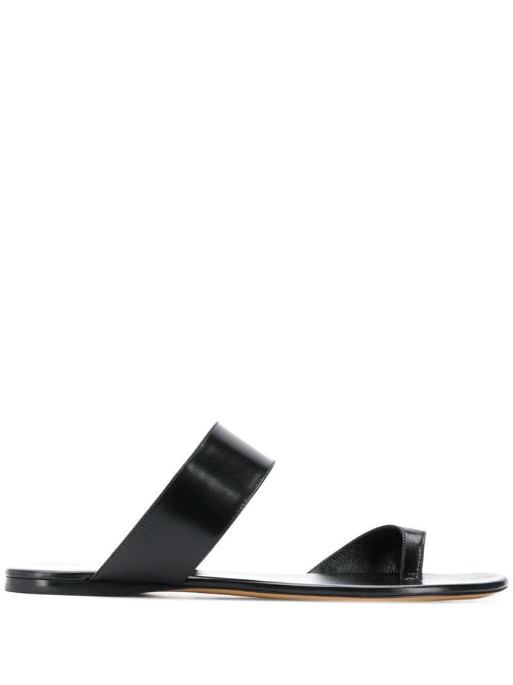 The Row Infradito Sandals - Black