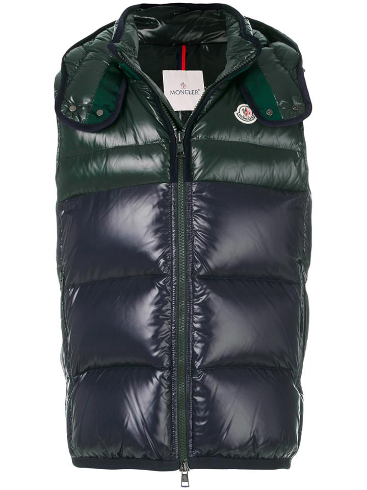 Moncler Balmat Padded Hooded Gilet - Green