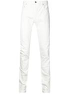 Christian Dada Skinny Ripped Jeans, Men's, Size: 44, White, Cotton/polyurethane