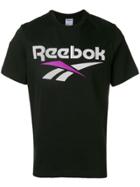Reebok Logo Print Crew Neck T-shirt - Black
