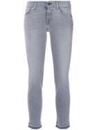 7 For All Mankind Cropped Jeans - Grey
