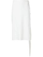 Lanvin Hanging Stripe Midi Skirt