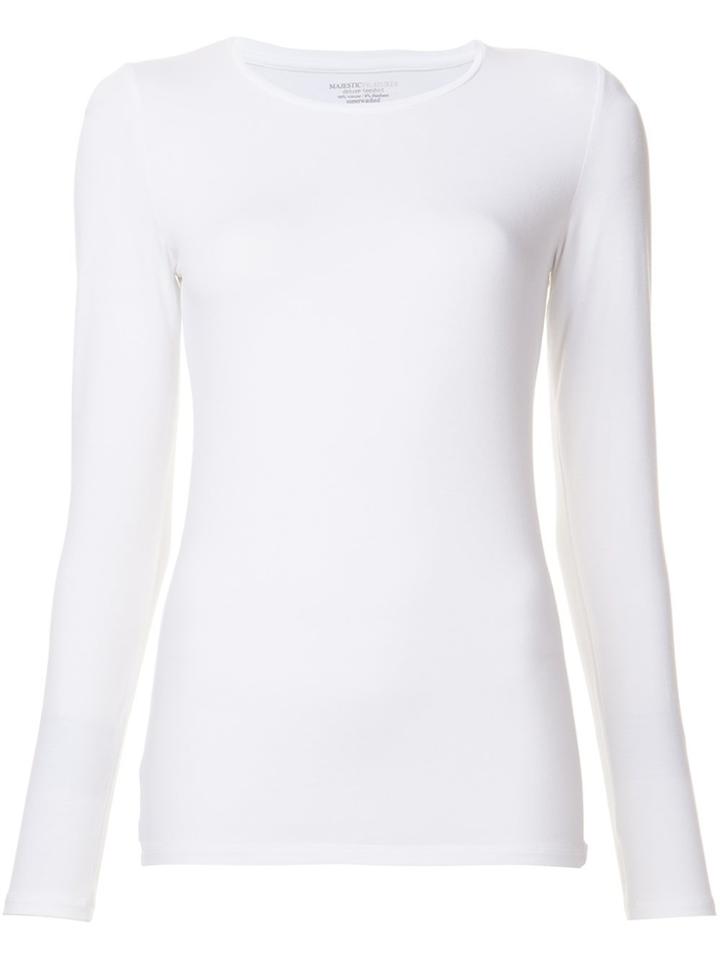 Majestic Filatures Long Sleeved T-shirt - White