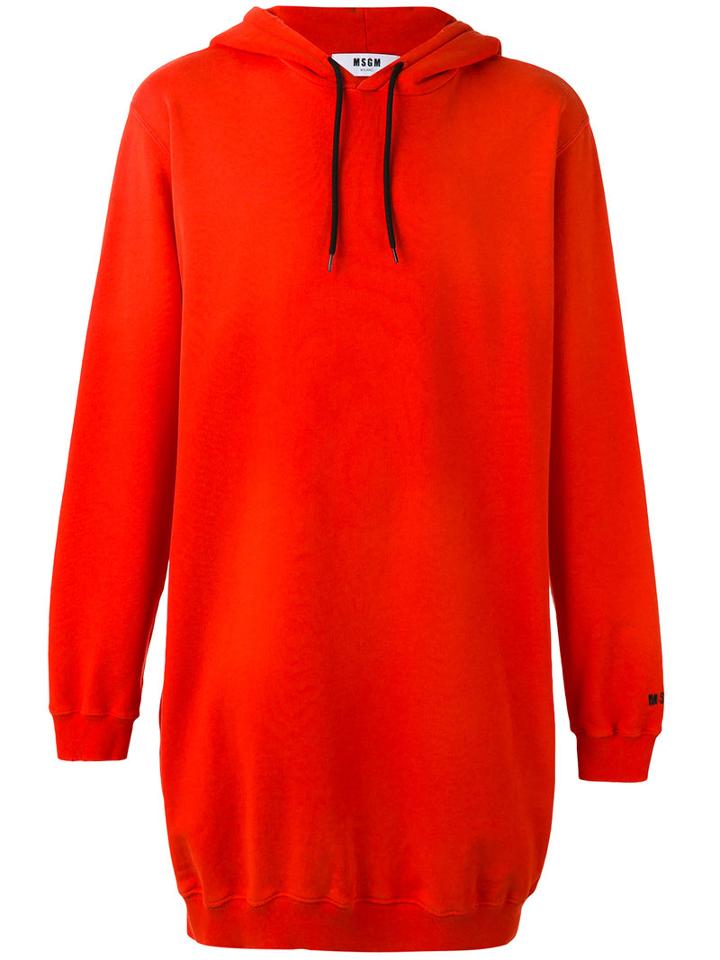 Msgm Luigino Hoodie, Men's, Size: Small, Red, Cotton