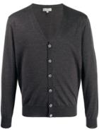 Canali Button Down Cardigan - Grey