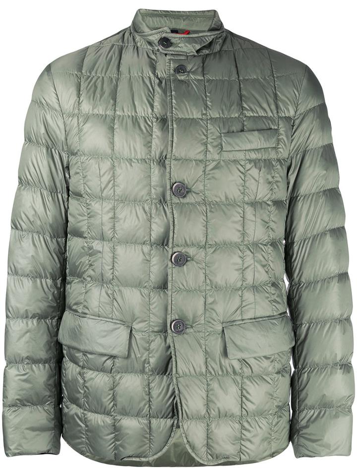 Fay - Quilted Puffer Jacket - Men - Polyamide/feather/goose Down - Xxxl, Green, Polyamide/feather/goose Down