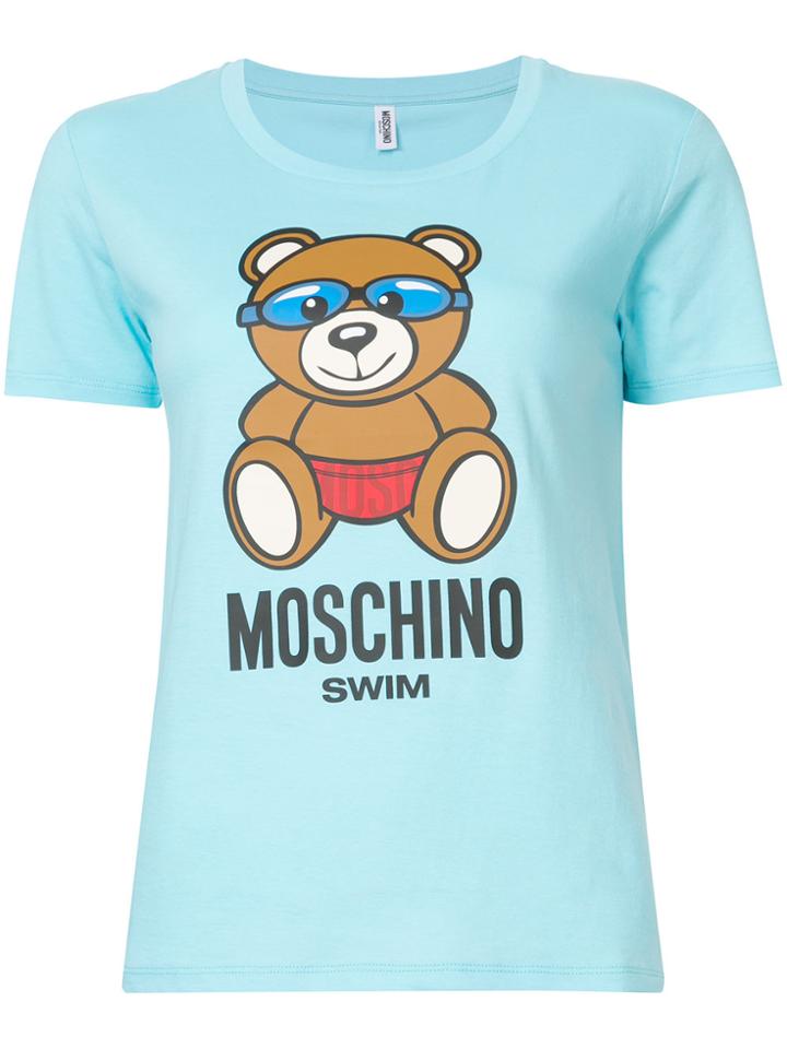 Moschino Swim Goggles Teddy T-shirt - Blue