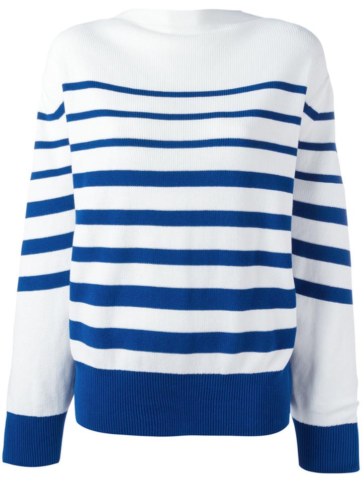 Sacai Striped Jumper - Blue