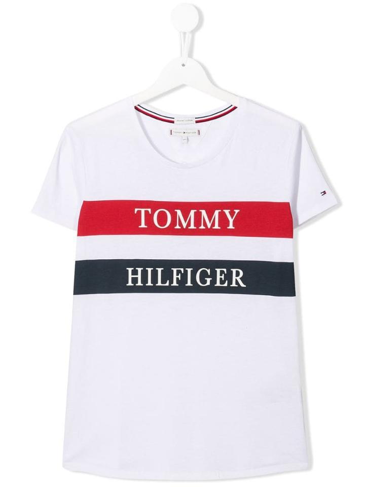 Tommy Hilfiger Junior Teen Logo T-shirt - White