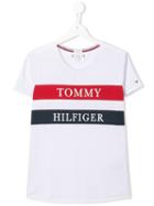 Tommy Hilfiger Junior Teen Logo T-shirt - White