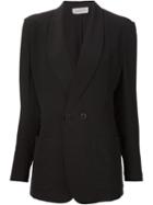 Yohji Yamamoto Double Breasted Blazer, Women's, Size: 1, Black, Silk