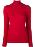 Liu Jo Studded Turtle-neck Sweater - Red