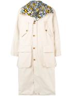 Marni Leopard Print Raincoat - White
