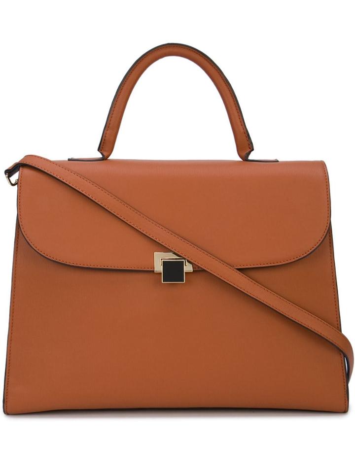 Christian Siriano Foldover Top Tote - Brown