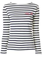 Maison Labiche Sailor Babydoll Sweater - White