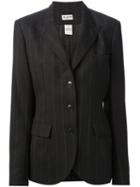 Alaïa Pre-owned Pinstriped Blazer - Black