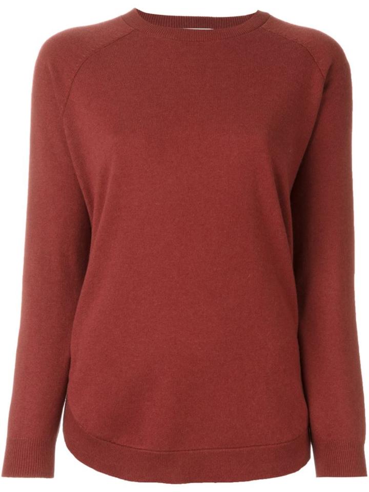 Brunello Cucinelli Round Neck Jumper, Women's, Size: Xs, Red, Silk/spandex/elastane/cashmere
