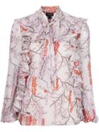 Giambattista Valli 'cherry Blossom' Blouse, Women's, Size: 44, Pink/purple, Silk