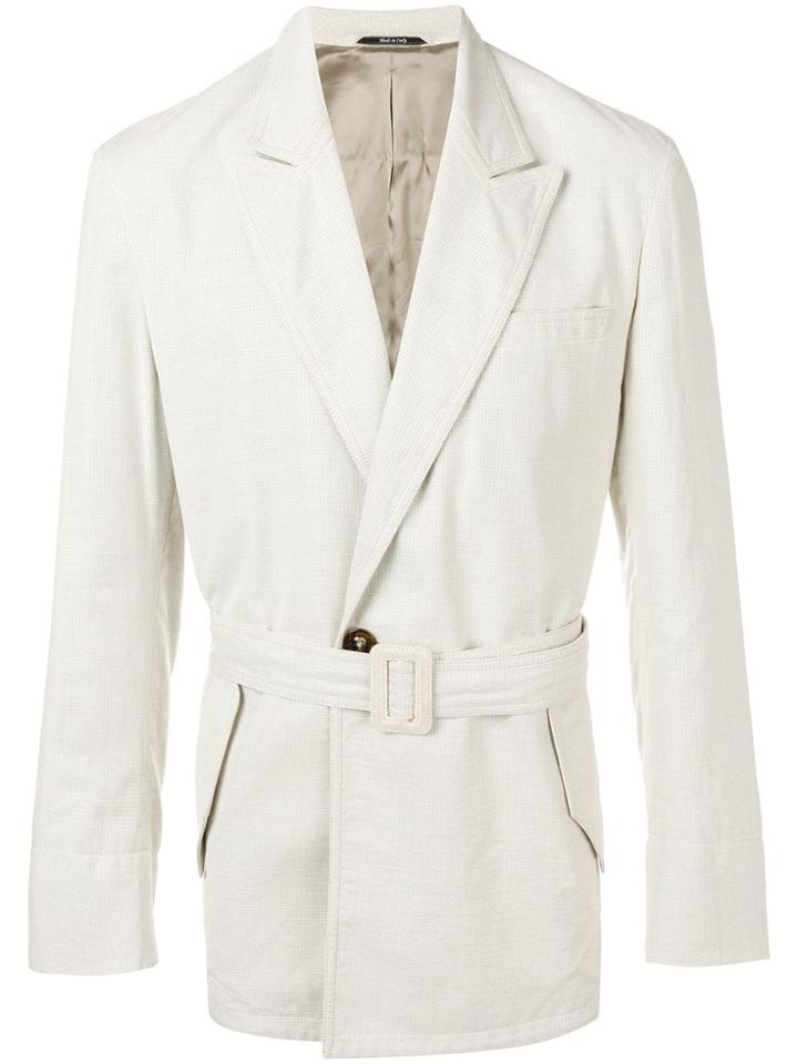 Maison Margiela Short Trench Coat - Neutrals