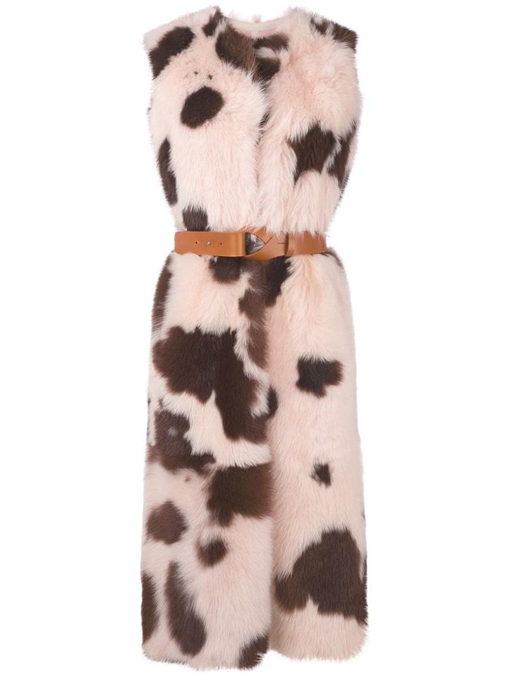 Yves Salomon Reversible Lamb Fur Vest - Pink