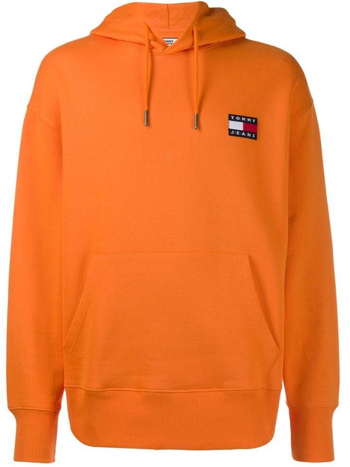 Tommy Jeans Flag Hoody - Orange