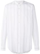 Dries Van Noten Pinstripe Shirt, Men's, Size: 48, White, Cotton