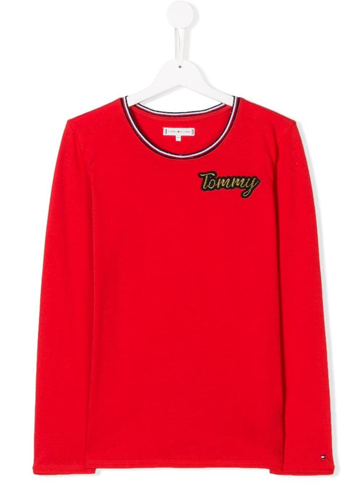 Tommy Hilfiger Junior Teen Logo Embroidered Jersey Top
