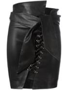 Iro Tinah Skirt, Size: 36, Black, Lamb Skin/cotton/spandex/elastane