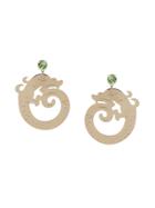 Justine Clenquet Dragon Earring - Gold