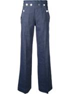 Erika Cavallini Flared Jeans - Blue