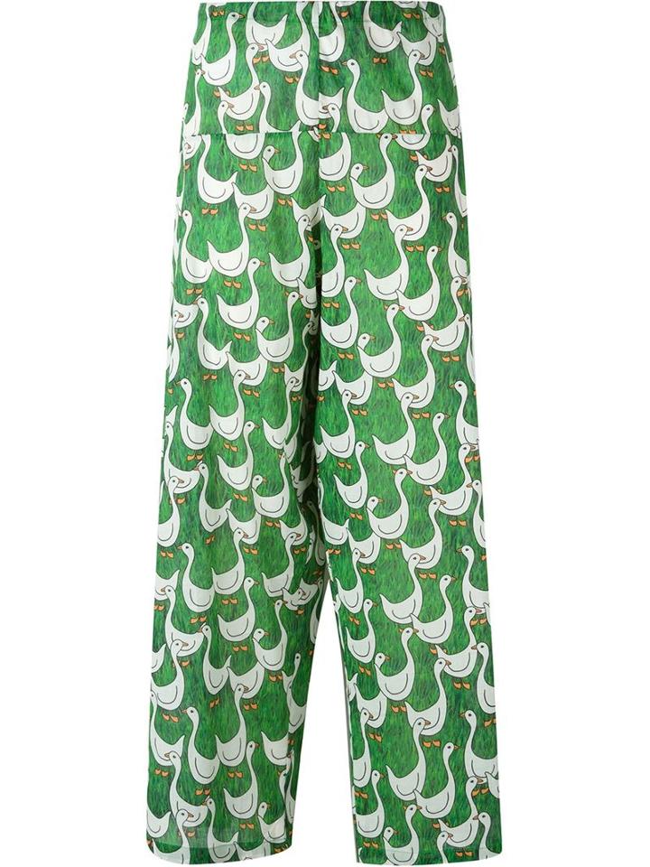 Ultra Chic Goose Print Trousers