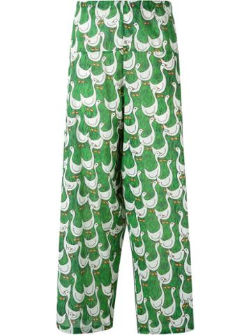 Ultra Chic Goose Print Trousers