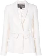 Giambattista Valli Belted Blazer - White
