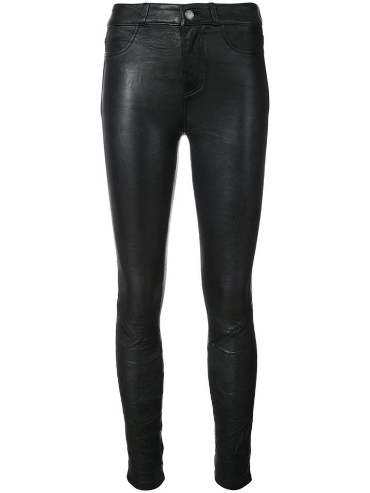 Paige Stretch Skinny Trousers - Black