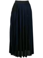 Victoria Victoria Beckham Pleated Midi Skirt - Blue
