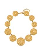 Christian Dior Pre-owned Circle Pendant Necklace - Gold
