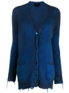 Avant Toi Fine Knit Cardigan - Blue