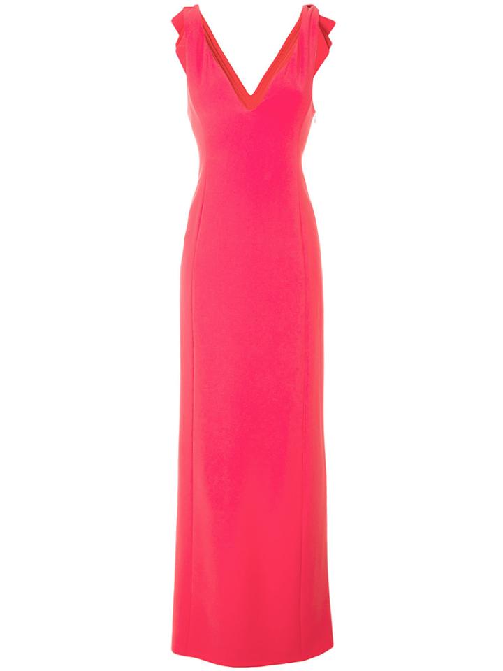 Emporio Armani Folded Bow Detail Dress - Pink & Purple