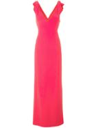 Emporio Armani Folded Bow Detail Dress - Pink & Purple