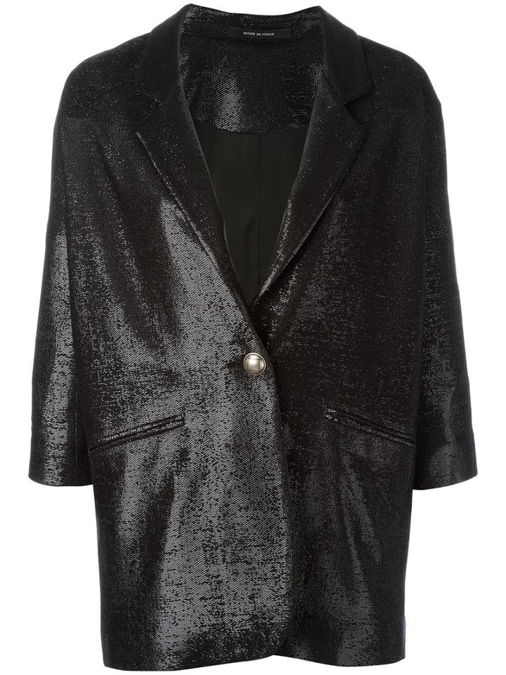 Tagliatore - Bruna Blazer - Women - Polyester/spandex/elastane/cupro/viscose - 44, Women's, Black, Polyester/spandex/elastane/cupro/viscose