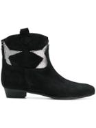 Marc Ellis Star Embellished Ankle Boots - Black