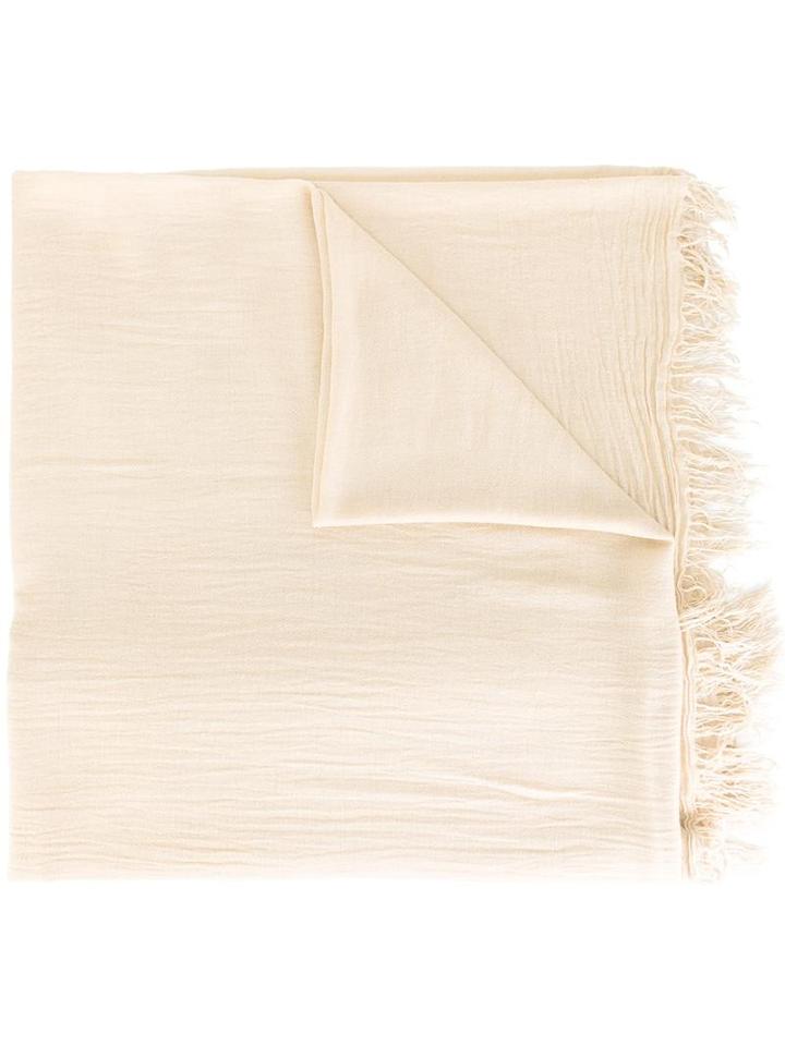 Isabel Marant Étoile Fringed Scarf, Women's, Nude/neutrals, Viscose/cashmere