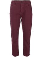 Pence Giada Cropped Jeans - Pink & Purple