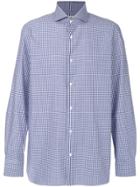 Borrelli Checked Long Sleeved Shirt - Blue