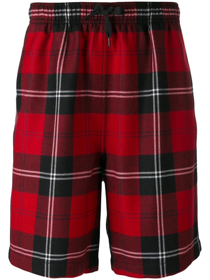 Alexander Wang - Tartan Shorts - Men - Polyester/wool - 48, Red, Polyester/wool