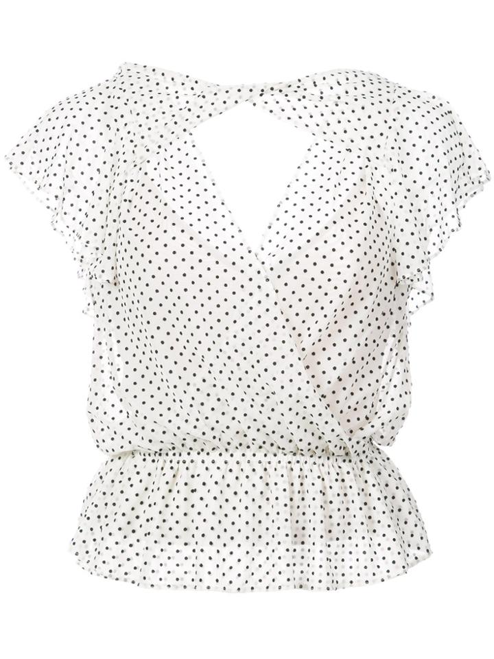 Marissa Webb Polka Dot Blouse - White